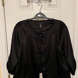 Apostrophe Black Satin Jacket